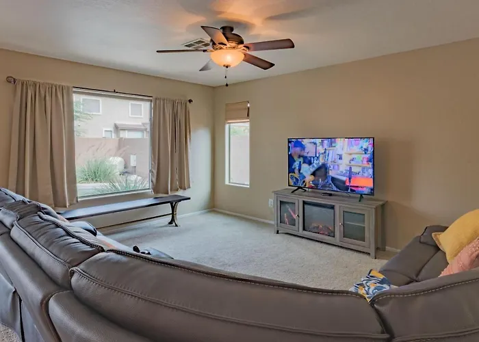Villa Desert Oasis Amazing Pool Waterfall Firepit Office Casa Grande