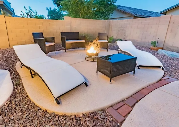 Villa Desert Oasis Amazing Pool Waterfall Firepit Office Casa Grande